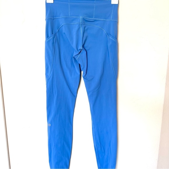 Lululemon • fast and free brushed fabric high-rise tight 28" in blue nile sz 4 - Picture 7 of 11
